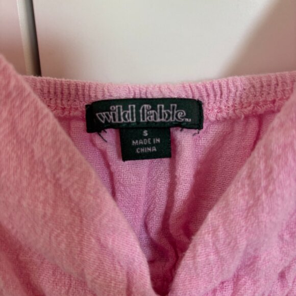 Wild Fable Babydoll Tank Top Pink Size Small - Picture 3 of 4